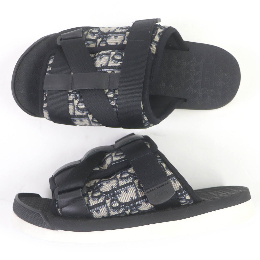 Dior HOMME Sandals 3SA081YXV Part: Leather black Alpha mens 40 Used Authentic