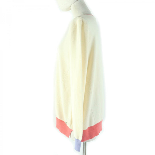Loro Piana knit FAF6432 Main: 100% cashmere beige Women 40 Used Authentic