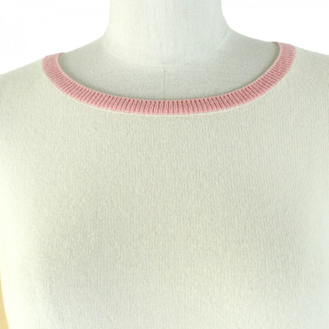 Loro Piana knit FAF6432 Main: 100% cashmere beige Women 40 Used Authentic