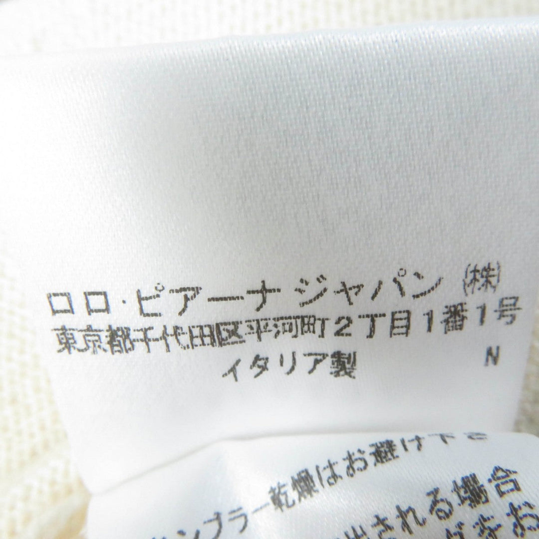 Loro Piana knit FAF6432 Main: 100% cashmere beige Women 40 Used Authentic