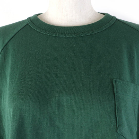Sacai Short sleeve T-shirt 23-06567 Main: 100% cotton, Part: 100% polyester green Women 2 Used Authentic