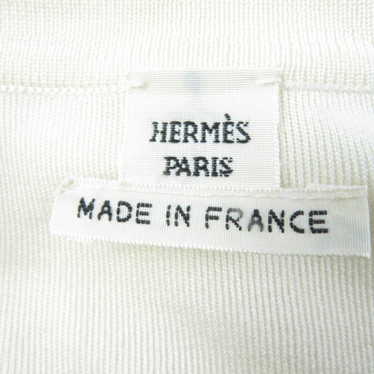 HERMES one piece Printed part: 100% silk Knitted part: 100% silk Ivory pink Women 34 Used Authentic