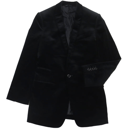 DOLCE&GABBANA tailored jacket Outer: 100% cotton, Lining: 60% acetate, Lining: 40% viscose (rayon) black mens 44 Used Authentic