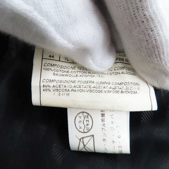 DOLCE&GABBANA tailored jacket Outer: 100% cotton, Lining: 60% acetate, Lining: 40% viscose (rayon) black mens 44 Used Authentic