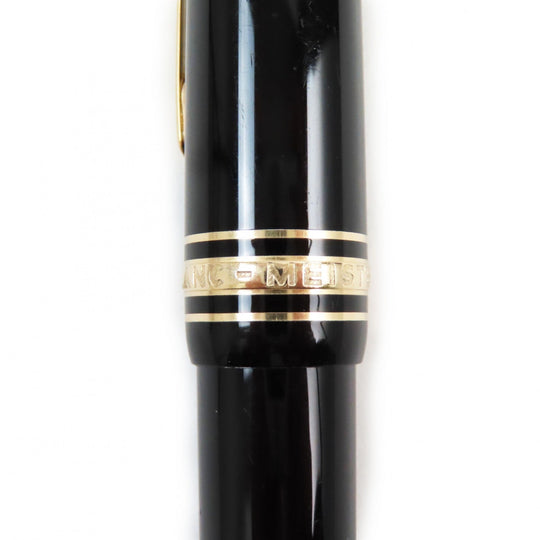 MONTBLANC Ballpoint pen Resin, Gold Plated Black gold Meisterstckle Grand mens(Unisex) Used Authentic