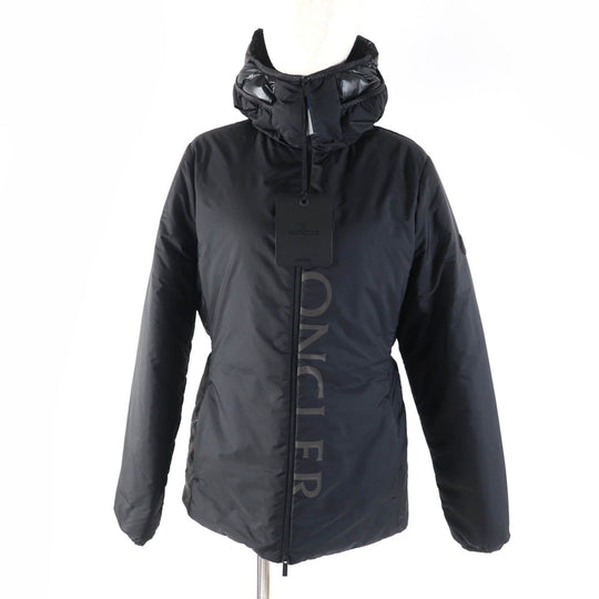 MONCLER Down jacket Outer: 100% nylon; Back: 100% polyester; Lining: 100% polyester; Hood lining: 100% polyester; Hood section: 100% nylon; Other fabric: 100% polyester; Filling: 90% down, 10% feather black SEPIK Women 1 Used Authentic