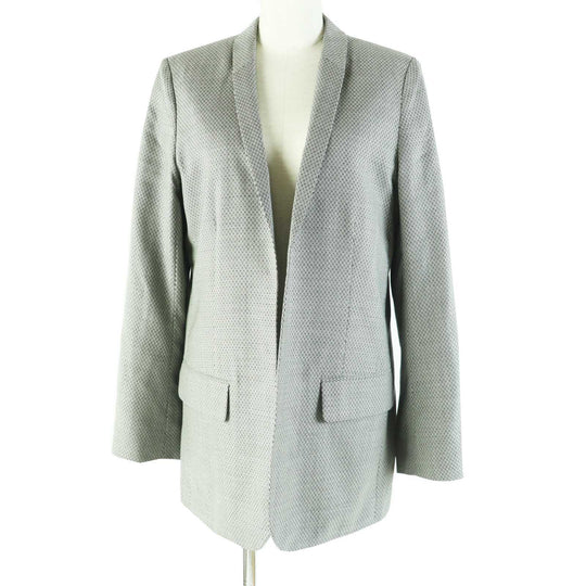 HERMES Jacket Outer: 90% wool, Outer: 10% silk, Lining: 100% silk Black beige Margiela period Women 38 Used Authentic