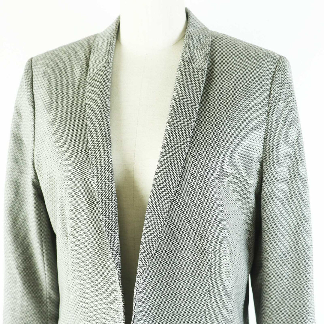 HERMES Jacket Outer: 90% wool, Outer: 10% silk, Lining: 100% silk Black beige Margiela period Women 38 Used Authentic