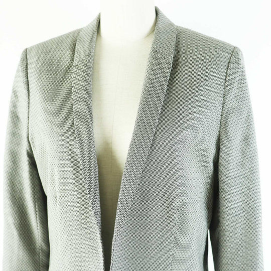HERMES Jacket Outer: 90% wool, Outer: 10% silk, Lining: 100% silk Black beige Margiela period Women 38 Used Authentic