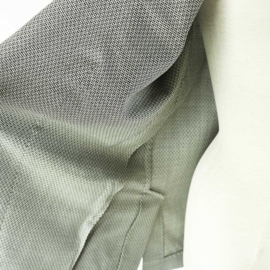 HERMES Jacket Outer: 90% wool, Outer: 10% silk, Lining: 100% silk Black beige Margiela period Women 38 Used Authentic