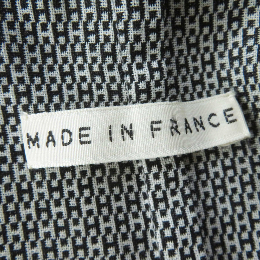 HERMES Jacket Outer: 90% wool, Outer: 10% silk, Lining: 100% silk Black beige Margiela period Women 38 Used Authentic