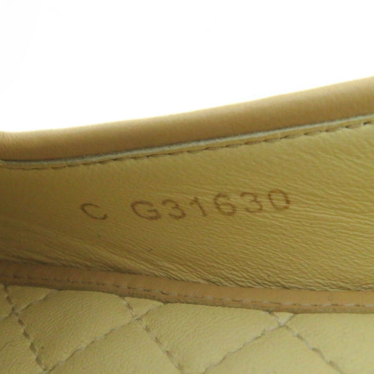 CHANEL Leather shoes 17G G31630 Main: Leather Black beige Women 34 1/2 C Used Authentic
