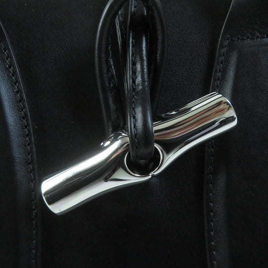 Longchamp Handbag 10082HSC Main: Leather black ROSEAU Women Used Authentic