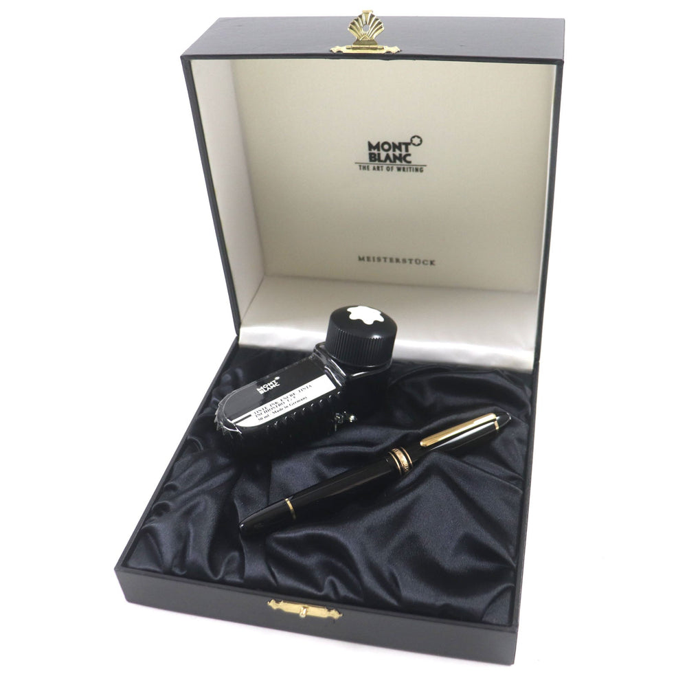 MONTBLANC fountain pen Pen point: K14 Black gold Le Grand Meisterstck mens Used Authentic