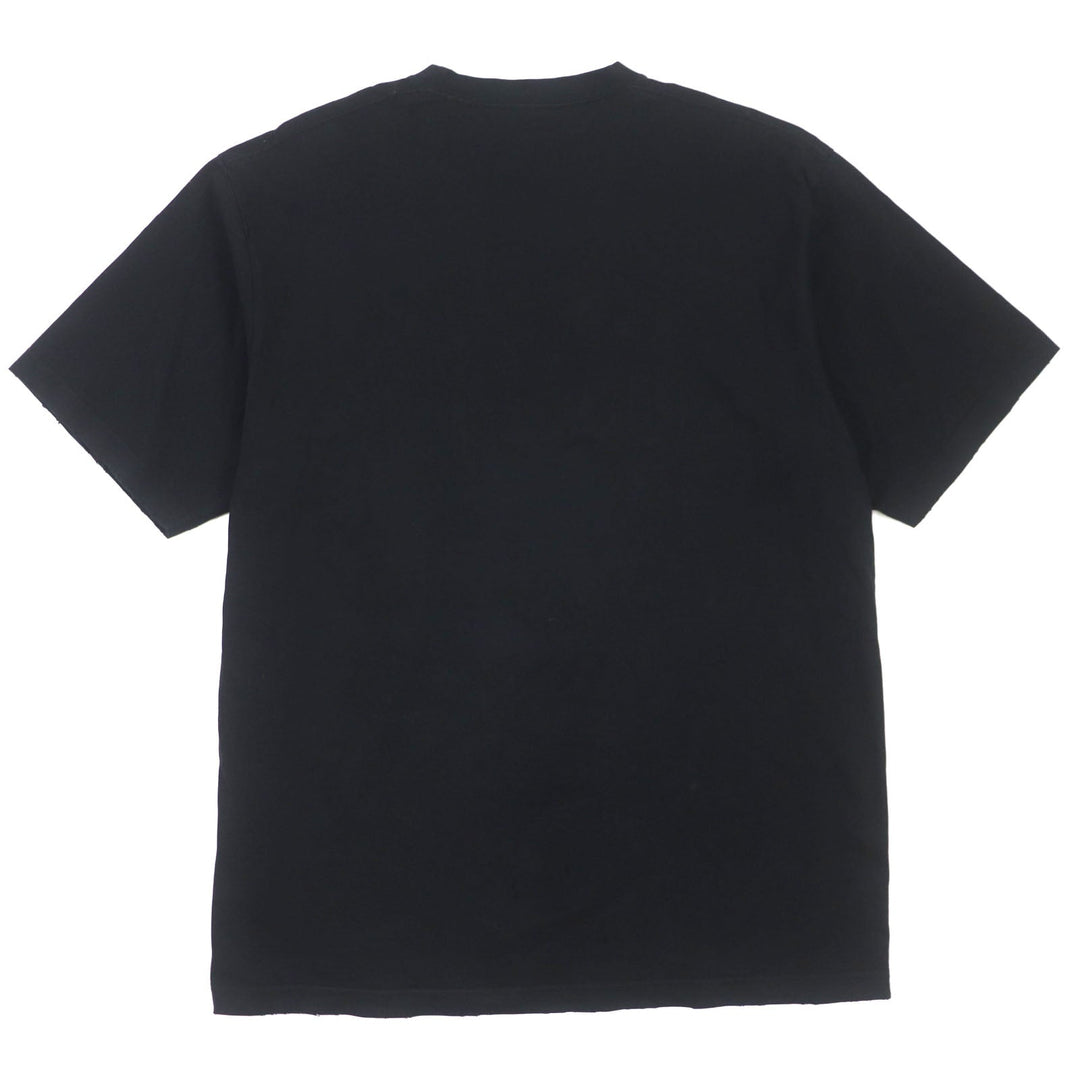 BALENCIAGA Short sleeve T-shirt 651795 Main: 100% cotton, Trimming: 97% cotton, 3% polyurethane black mens XXS Used Authentic