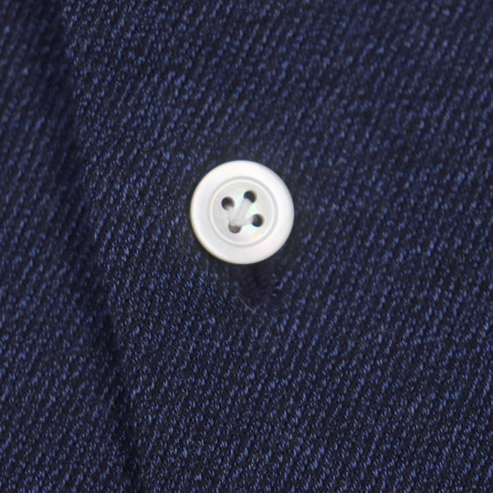 KITON Long sleeve shirt Main: 100% cotton Navy mens L Used Authentic