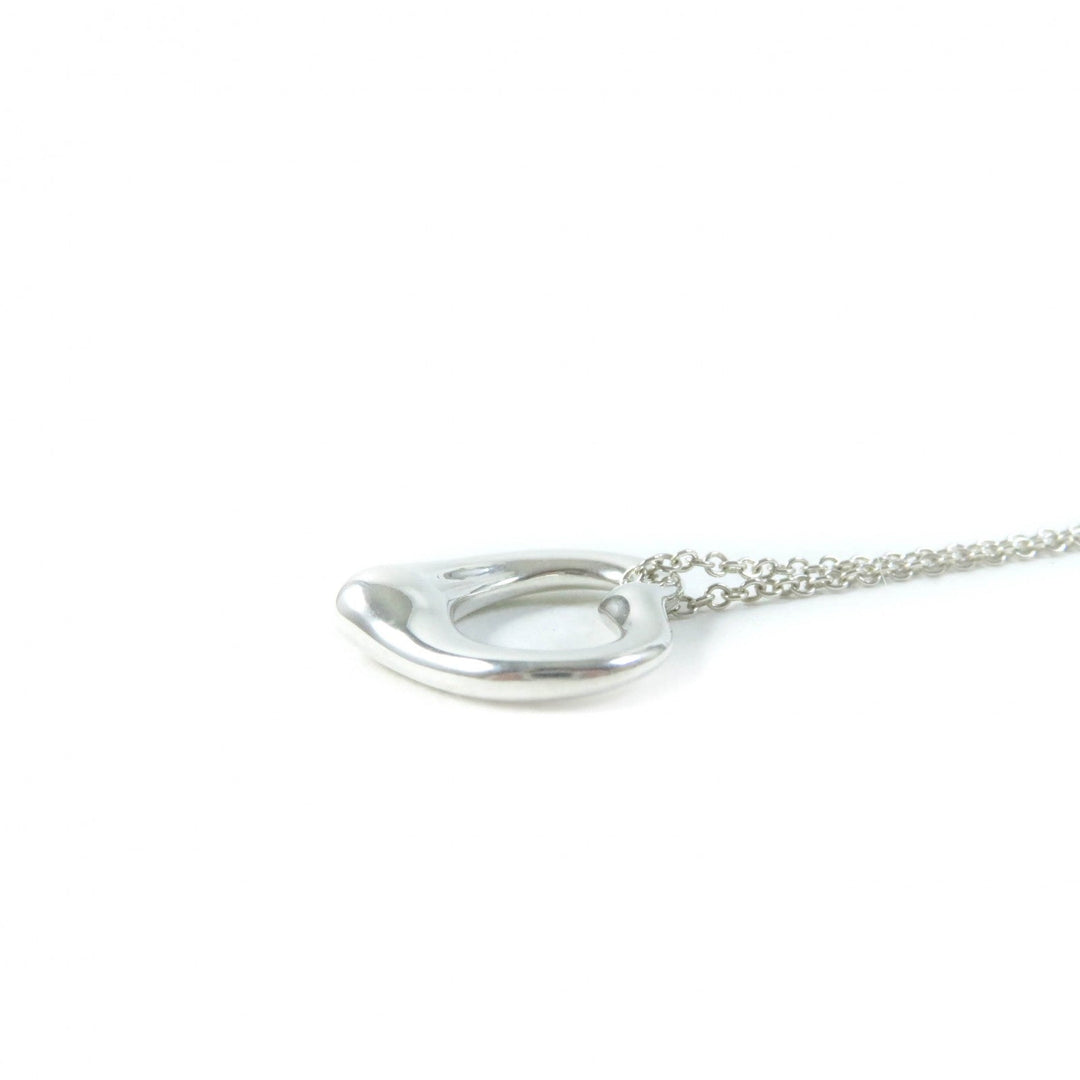 TIFFANY&Co. Necklace Main�FSV925 Silver Elsa Peretti Open Heart Pendant Women Used Authentic