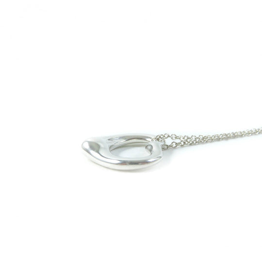 TIFFANY&Co. Necklace Main�FSV925 Silver Elsa Peretti Open Heart Pendant Women Used Authentic
