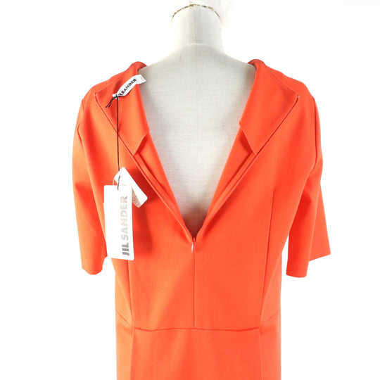 JIL SANDER one piece Main: 67% rayon, 26% nylon, 7% polyurethane Orange Women 34 Used Authentic