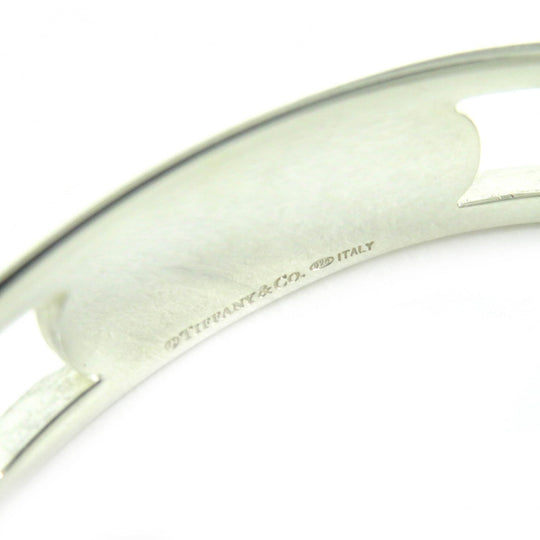 TIFFANY&Co. bracelet 1837 Main�FSV925 Silver Narrow Open Bangle mens Used Authentic