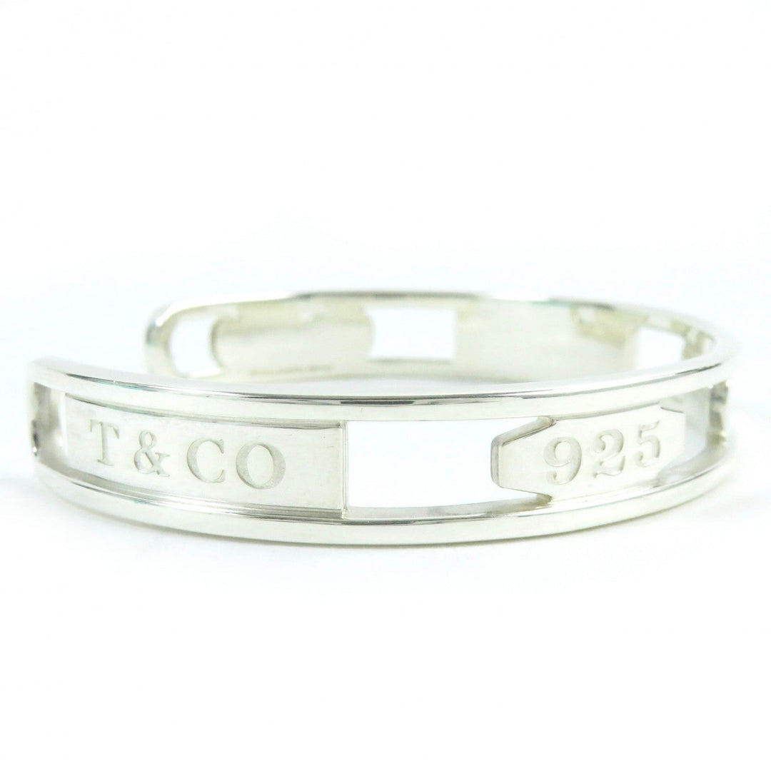 TIFFANY&Co. bracelet 1837 Main�FSV925 Silver Narrow Open Bangle mens Used Authentic