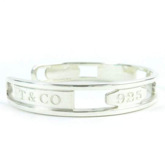 TIFFANY&Co. bracelet 1837 Main�FSV925 Silver Narrow Open Bangle mens Used Authentic