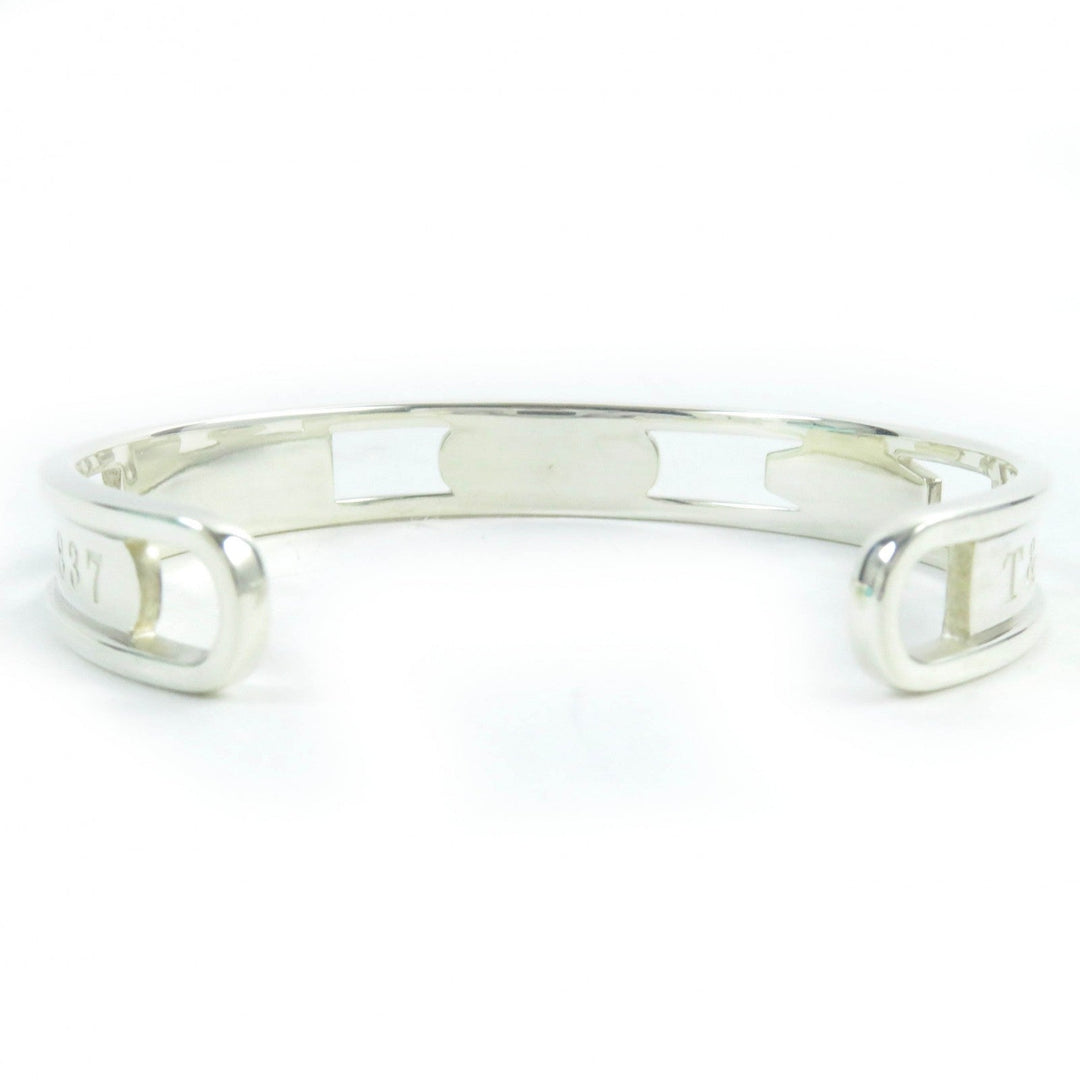 TIFFANY&Co. bracelet 1837 Main�FSV925 Silver Narrow Open Bangle mens Used Authentic
