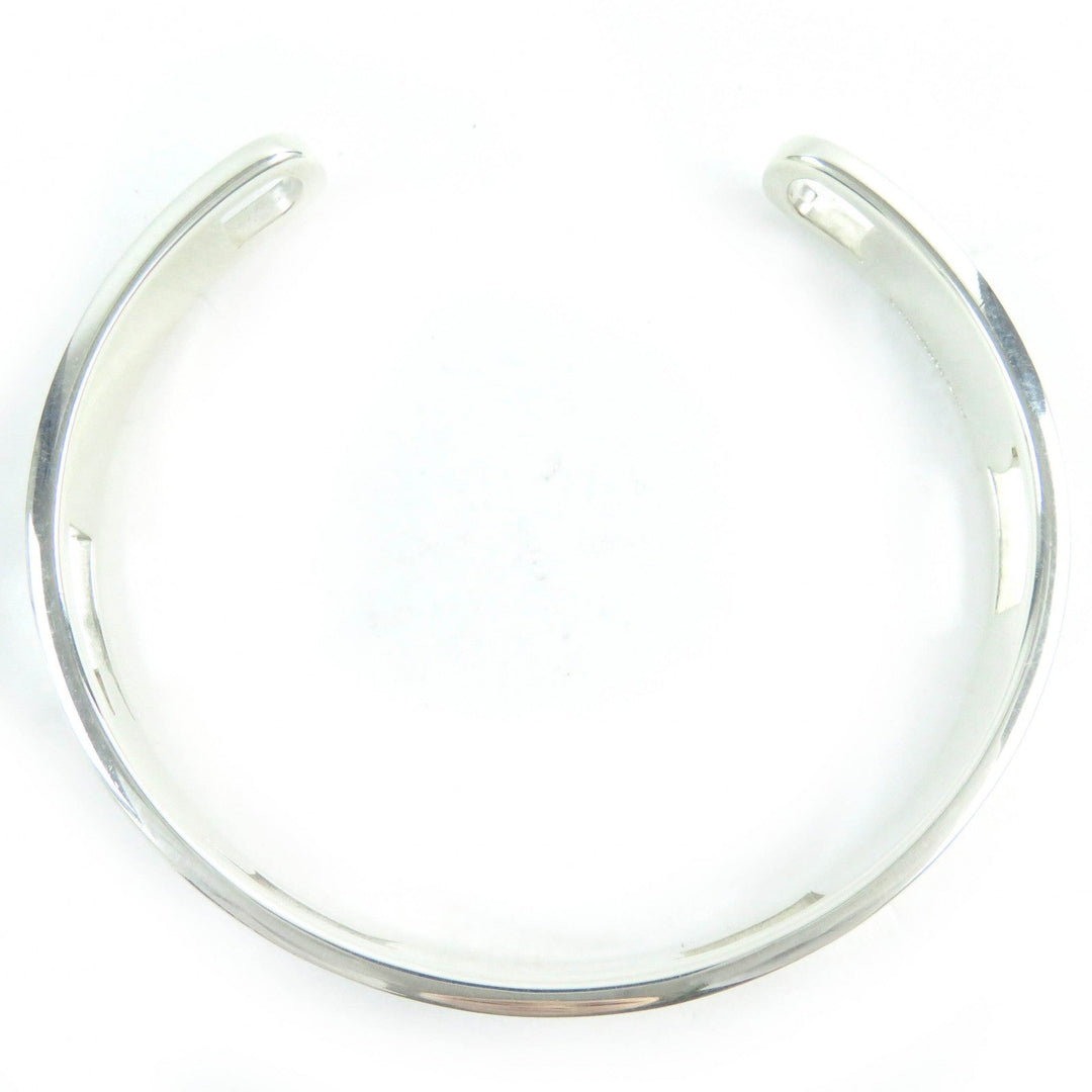 TIFFANY&Co. bracelet 1837 Main�FSV925 Silver Narrow Open Bangle mens Used Authentic