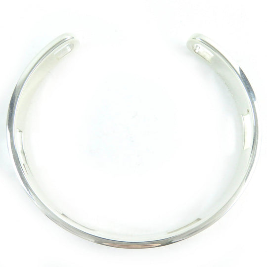 TIFFANY&Co. bracelet 1837 Main�FSV925 Silver Narrow Open Bangle mens Used Authentic