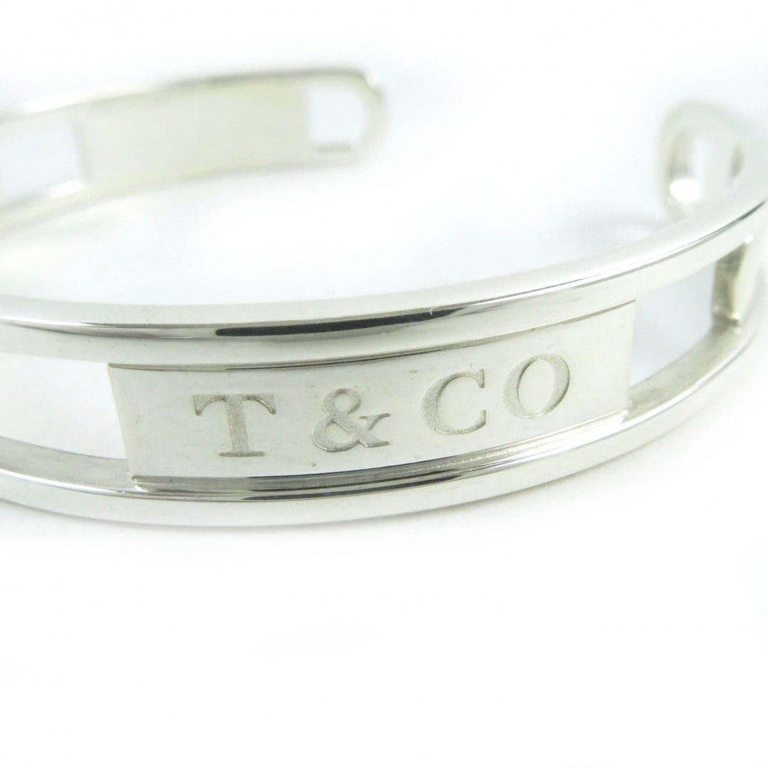 TIFFANY&Co. bracelet 1837 Main�FSV925 Silver Narrow Open Bangle mens Used Authentic