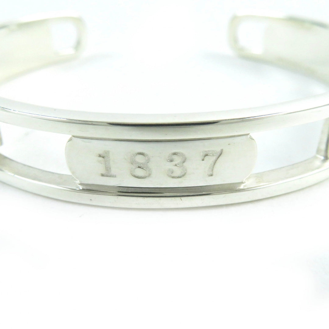 TIFFANY&Co. bracelet 1837 Main�FSV925 Silver Narrow Open Bangle mens Used Authentic