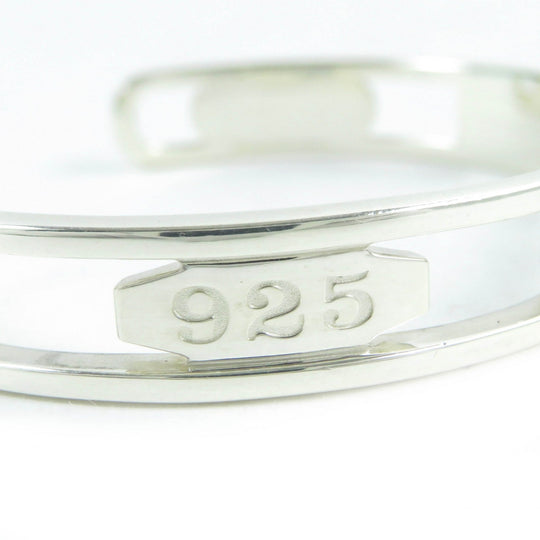 TIFFANY&Co. bracelet 1837 Main�FSV925 Silver Narrow Open Bangle mens Used Authentic