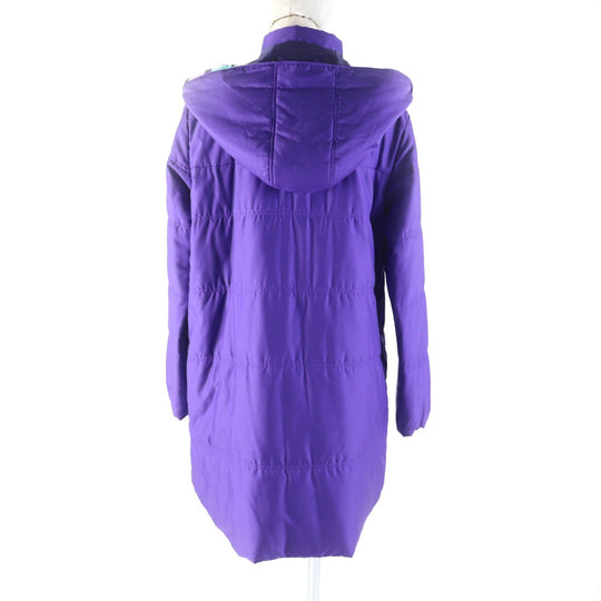 LEONARD SPORT coat 0526081 Outer: 100% polyester, Lining: 100% polyester, Filling: 80% polyester, Filling: 20% acrylic purple Women 40 Used Authentic