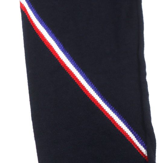 MONCLER knit Main: 100% wool, Other fabric: 100% rayon Navy GIROCOLLO TRICOT mens M Used Authentic