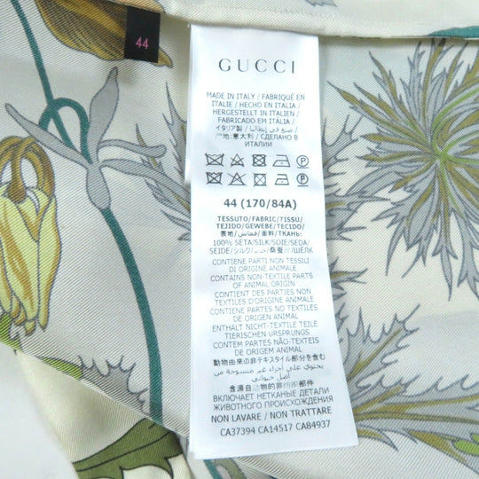 GUCCI blouse 613002 Main: 100% silk Multi Women 44 Used Authentic