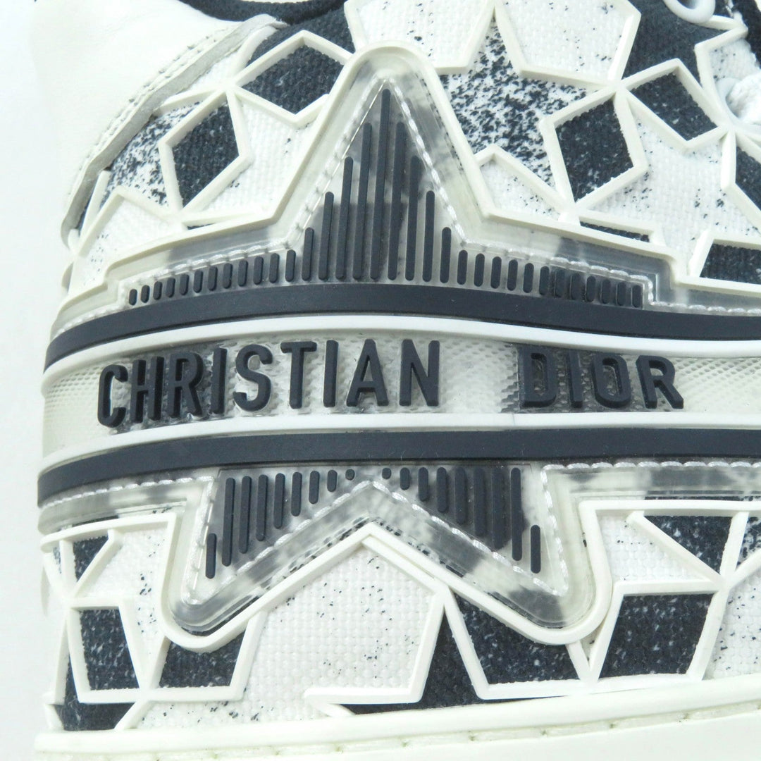 Christian Dior High cut sneakers Main: Canvas Leather White navy Walk N Dior Star Women 36 Used Authentic