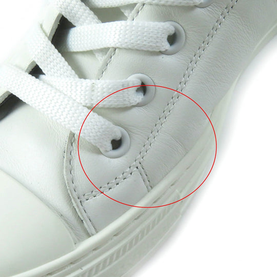Christian Dior High cut sneakers Main: Canvas Leather White navy Walk N Dior Star Women 36 Used Authentic