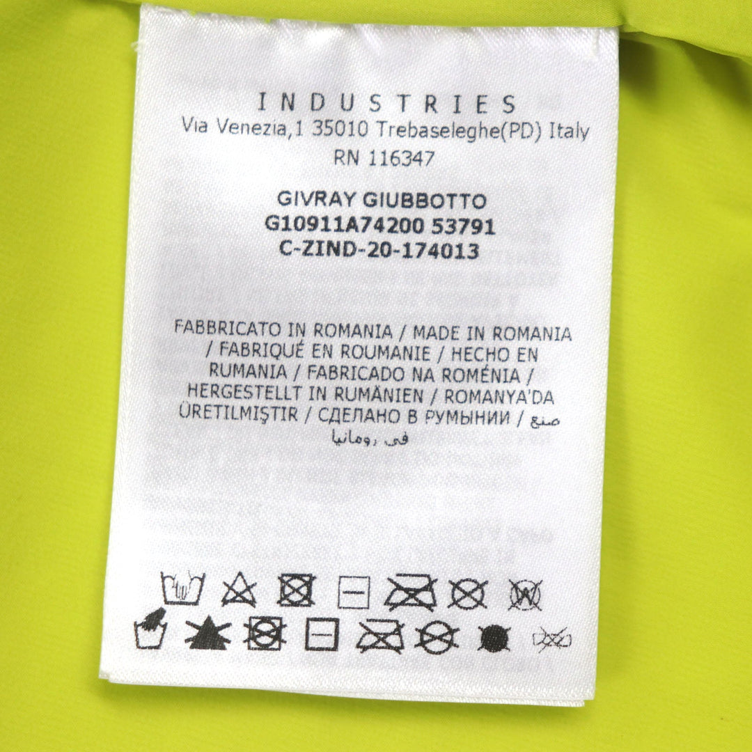 MONCLER Nylon jacket Main: 80% nylon, Main: 20% polyurethane Lime yellow GIVRAY mens 3 Used Authentic