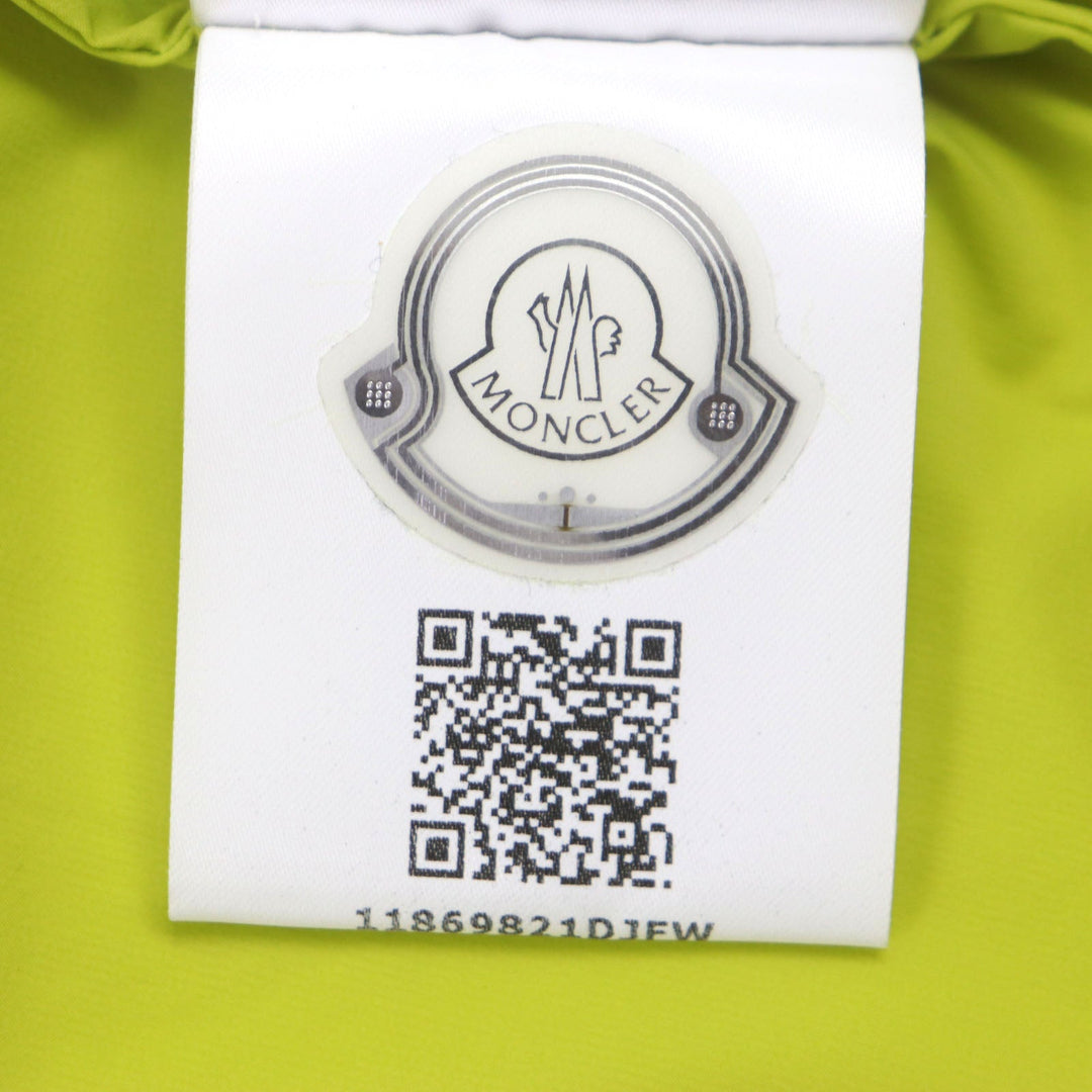 MONCLER Nylon jacket Main: 80% nylon, Main: 20% polyurethane Lime yellow GIVRAY mens 3 Used Authentic