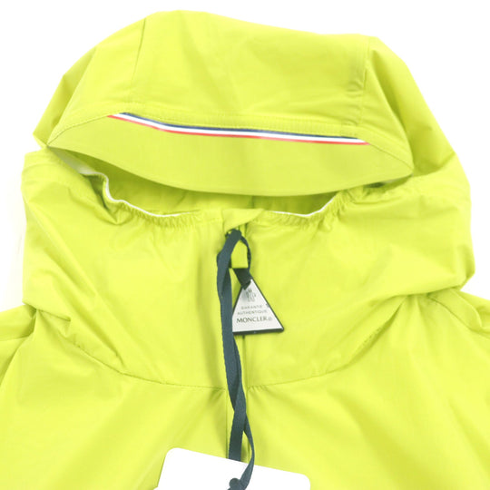 MONCLER Nylon jacket Main: 80% nylon, Main: 20% polyurethane Lime yellow GIVRAY mens 3 Used Authentic