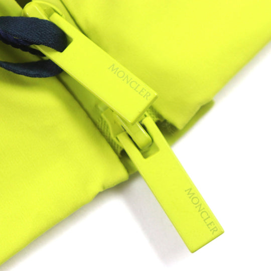 MONCLER Nylon jacket Main: 80% nylon, Main: 20% polyurethane Lime yellow GIVRAY mens 3 Used Authentic