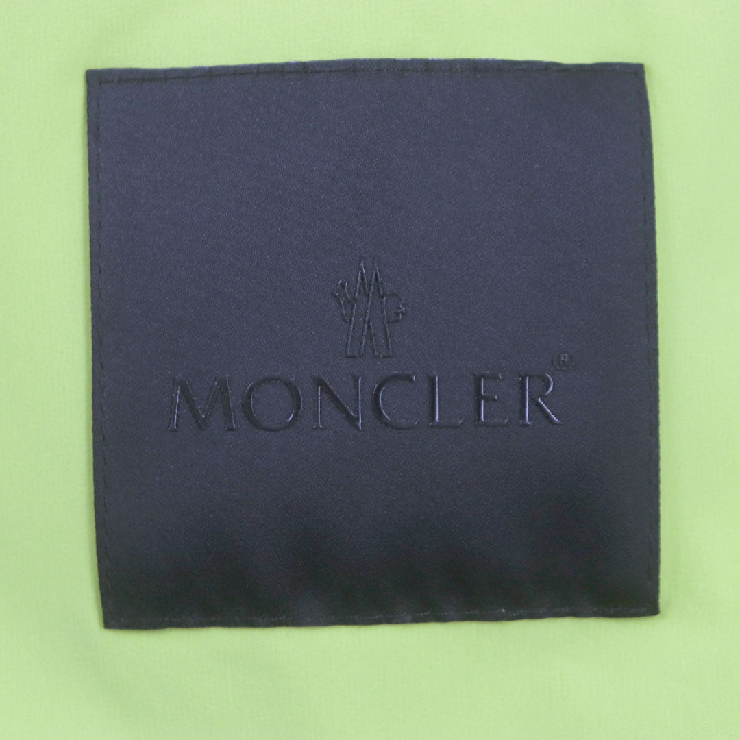 MONCLER Nylon jacket Main: 80% nylon, Main: 20% polyurethane Lime yellow GIVRAY mens 3 Used Authentic