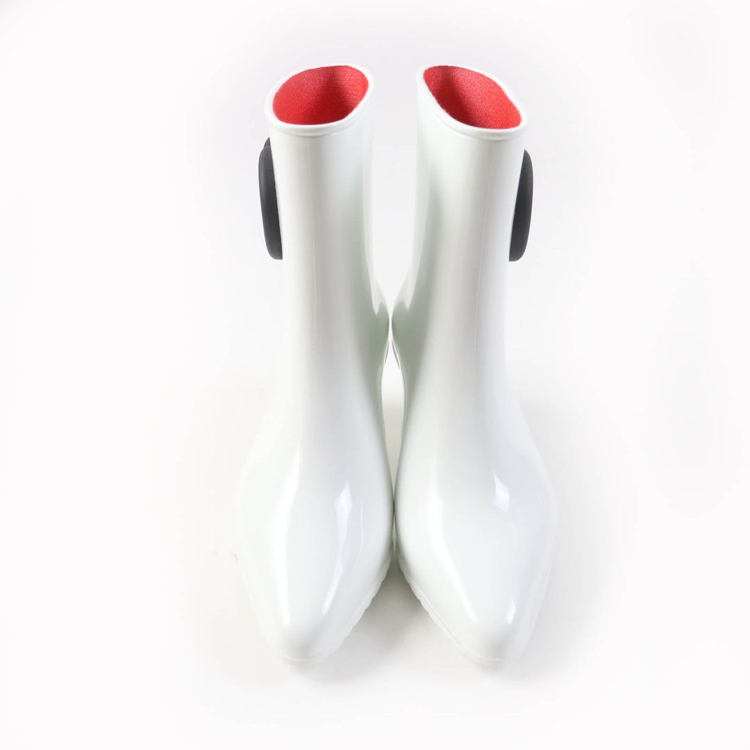 GUCCI Ankle boots 724458 Main: Rubber White black Women 39 Used Authentic