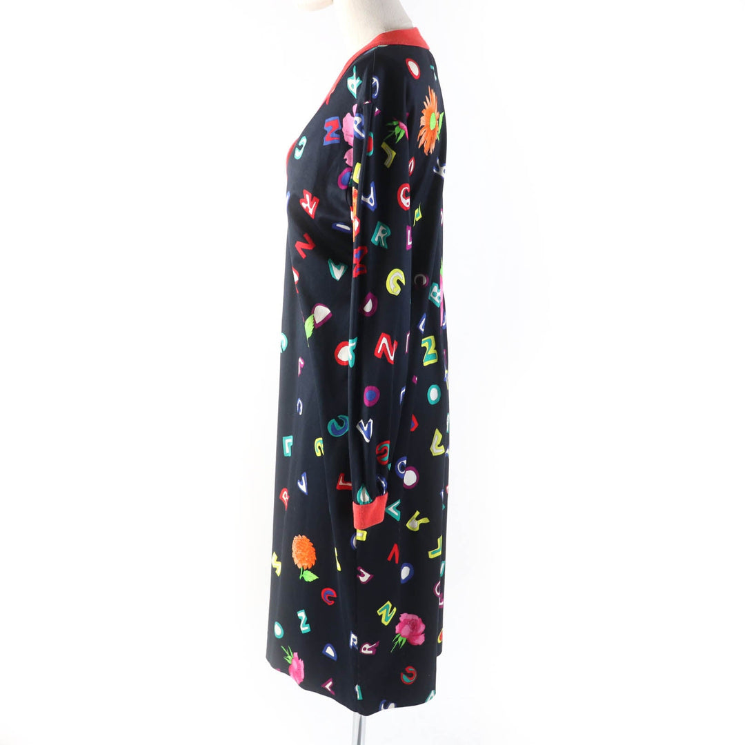 LEONARD one piece Main: 100% cotton Black multicolor Women …@ (unclear) Used Authentic