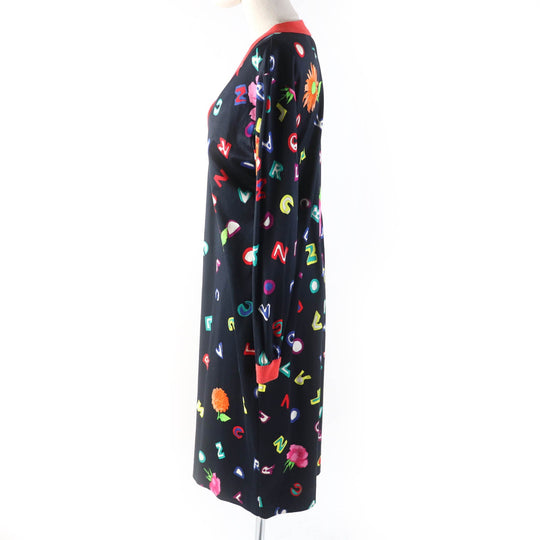 LEONARD one piece Main: 100% cotton Black multicolor Women …@ (unclear) Used Authentic