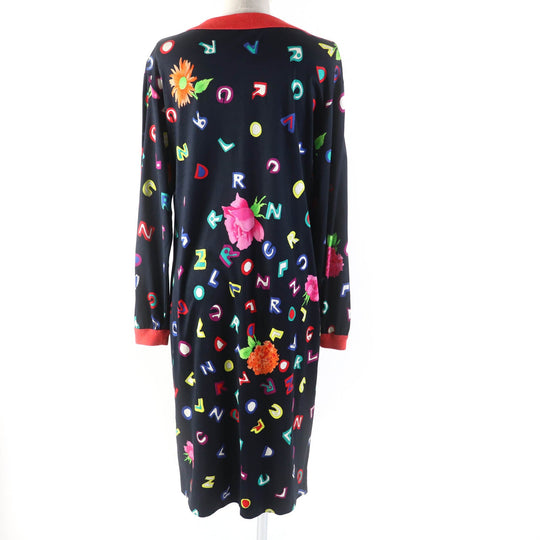 LEONARD one piece Main: 100% cotton Black multicolor Women …@ (unclear) Used Authentic