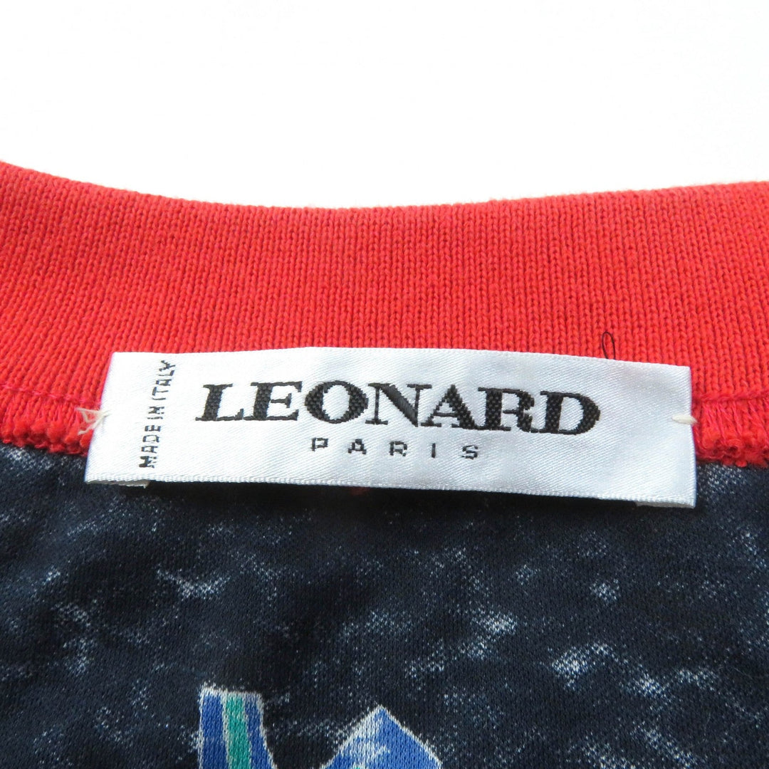 LEONARD one piece Main: 100% cotton Black multicolor Women …@ (unclear) Used Authentic