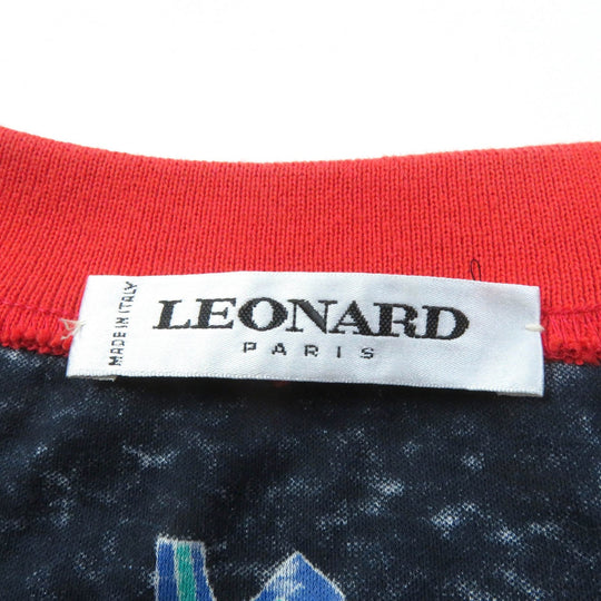 LEONARD one piece Main: 100% cotton Black multicolor Women …@ (unclear) Used Authentic