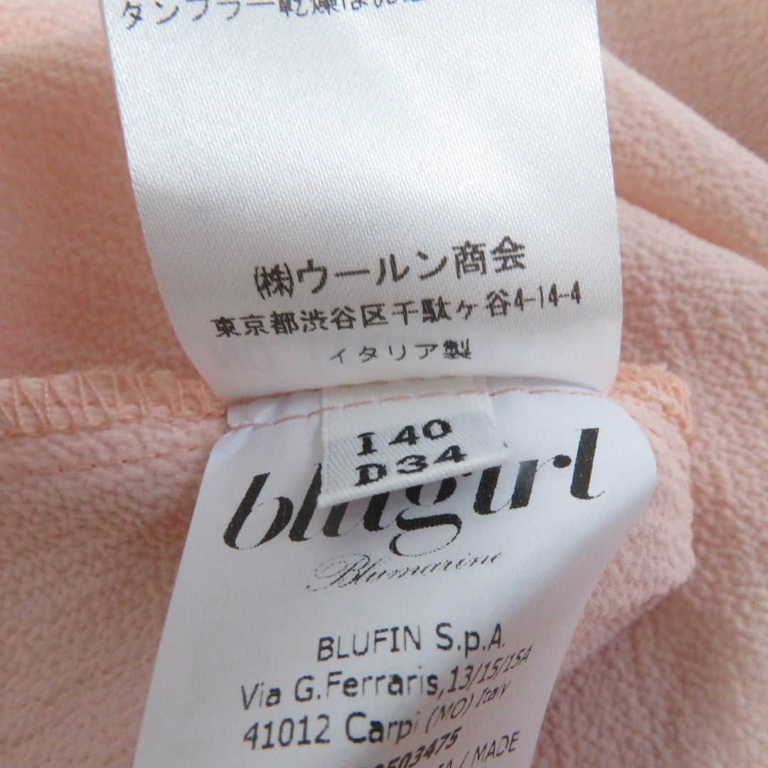 BLUGIRL one piece LR0221137 Main: 76% rayon, Main: 24% nylon, Lining: 96% polyester, Lining: 4% polyurethane pink Women 40 Used Authentic