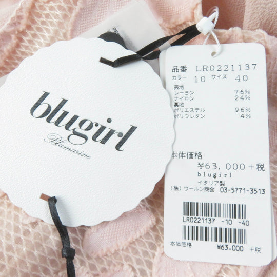 BLUGIRL one piece LR0221137 Main: 76% rayon, Main: 24% nylon, Lining: 96% polyester, Lining: 4% polyurethane pink Women 40 Used Authentic